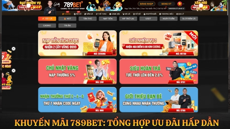 Khuyến mãi 789BET: Tổng hợp ưu đãi mới nhất cho thành viên
